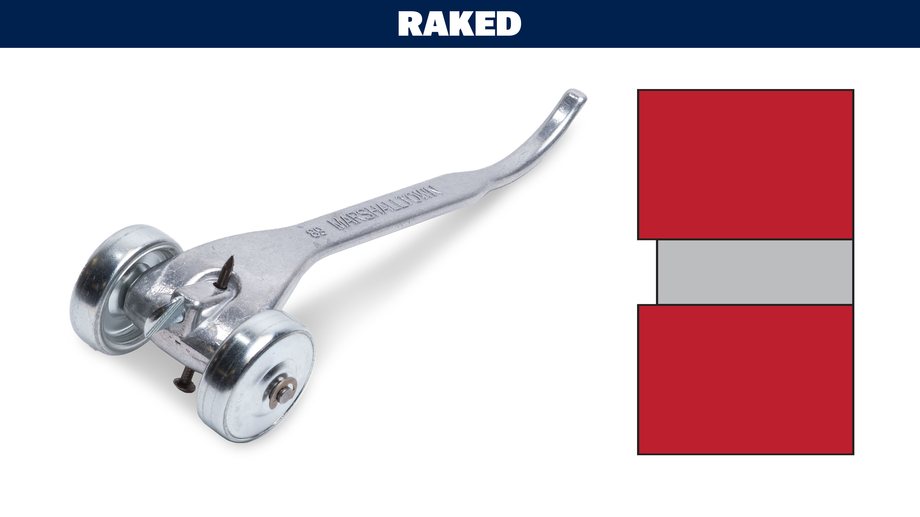 joint raker next to a diagram of a raked joint